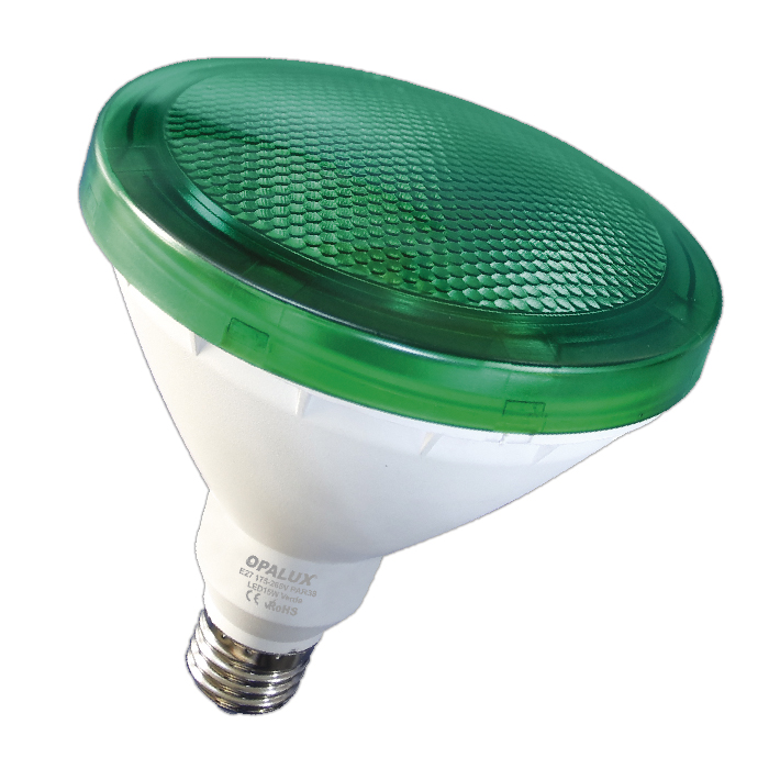 Foco PAR38 15W COLOR VERDE