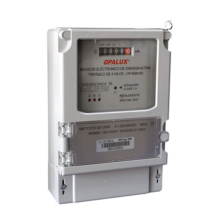 MEDIDOR DE ENERGÍA MONOFÁSICO DIGITAL 2 HILOS 220V