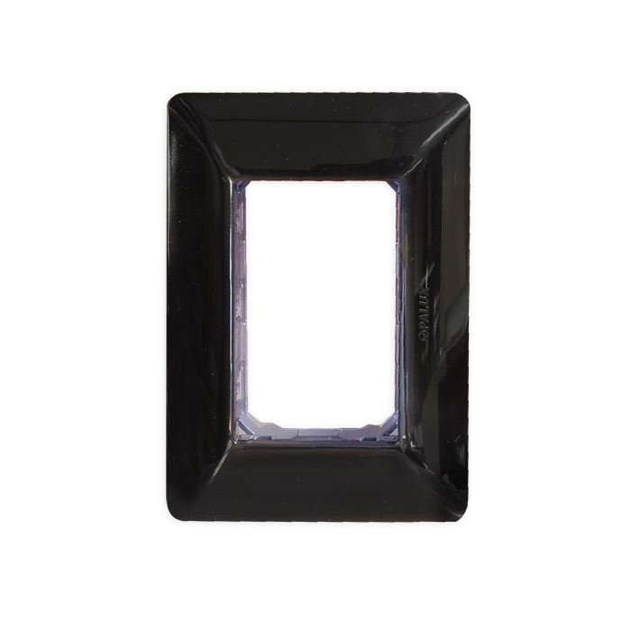 PLACA TRIPLE COLOR NEGRO