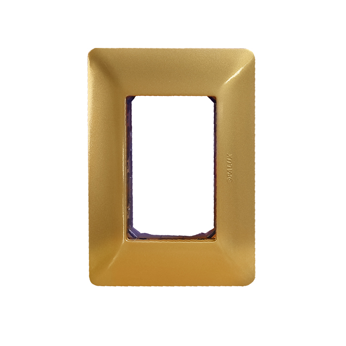 PLACA TRIPLE COLOR ORO