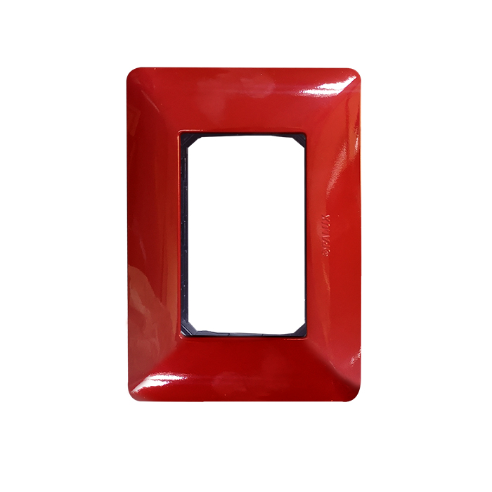 PLACA TRIPLE COLOR ROJO