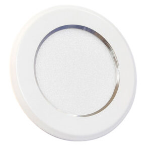 SPOT LIGHT PARA MUEBLE BLANCO CON BORDE SILVER 3000K
