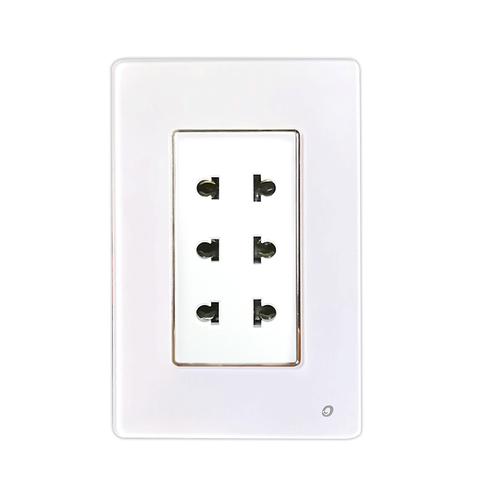 TOMACARRIENTE UNIVERSAL TRIPLE SERIE CRISTAL COLOR BLANCO