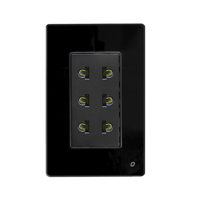 TOMACARRIENTE UNIVERSAL TRIPLE SERIE CRISTAL COLOR NEGRO