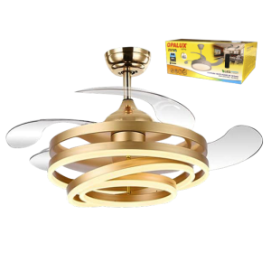 LÁMPARA VENTILADOR DE TECHO 50W DORADO