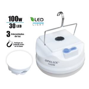 Lámpara portátil recargable 100w