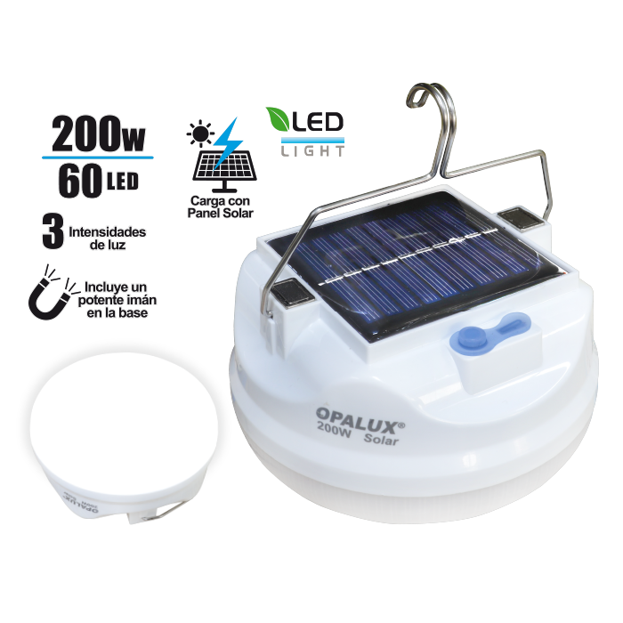 Lámpara portátil recargable 200w