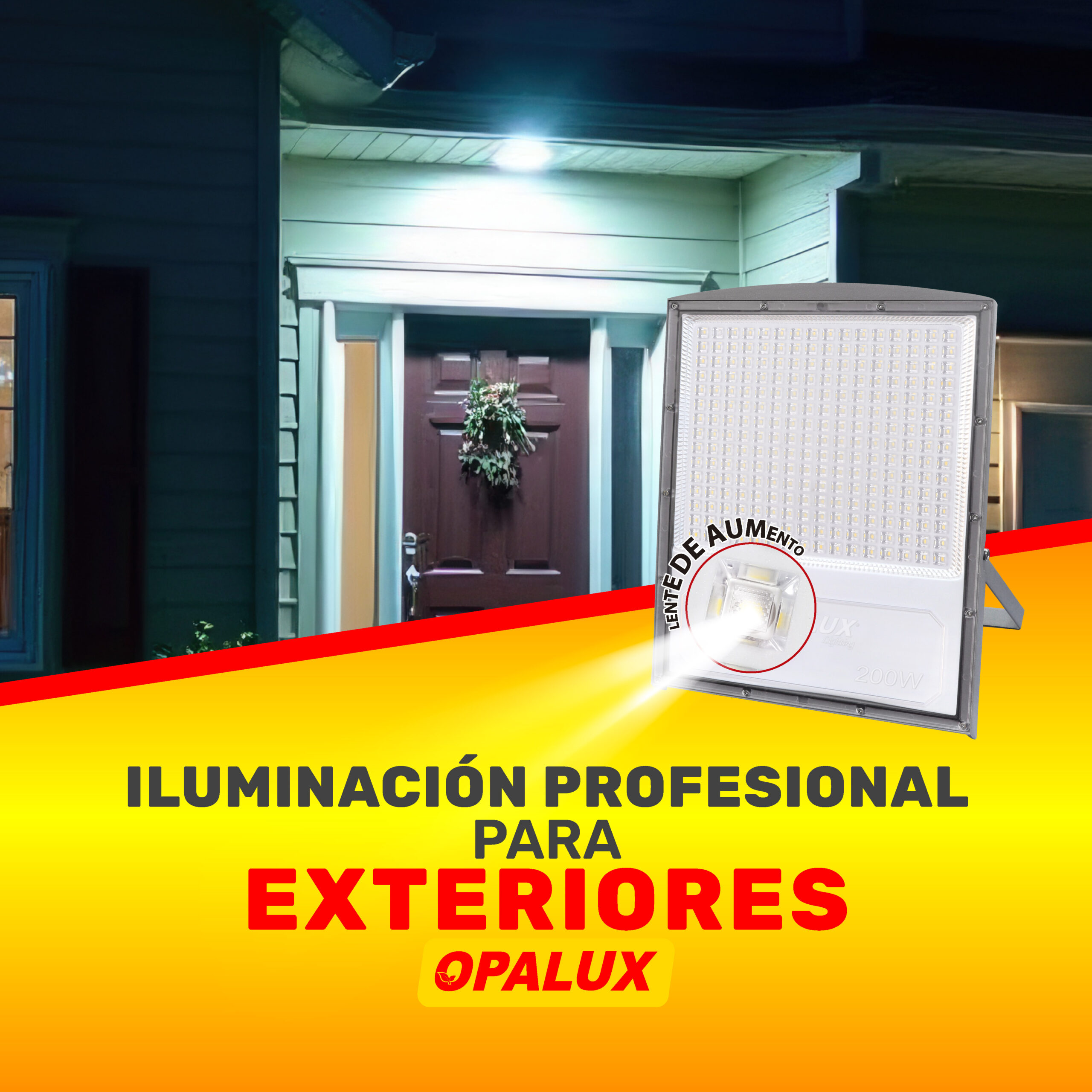 Iluminación Profesional para exteriores: reflectores LED Opalux Serie Pro