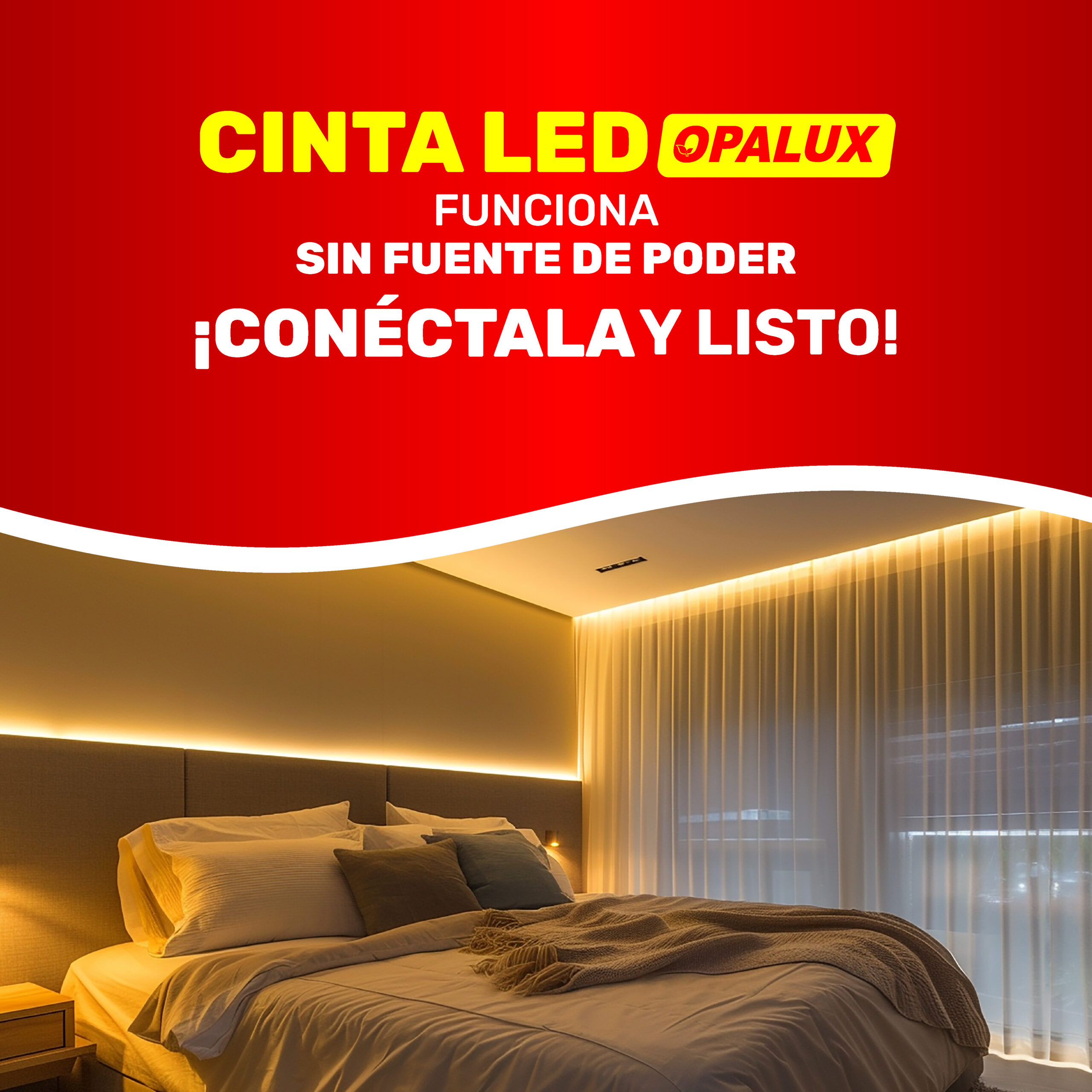 ¡Conéctala y Listo! Descubre la Cinta LED que Funciona sin fuente de poder!