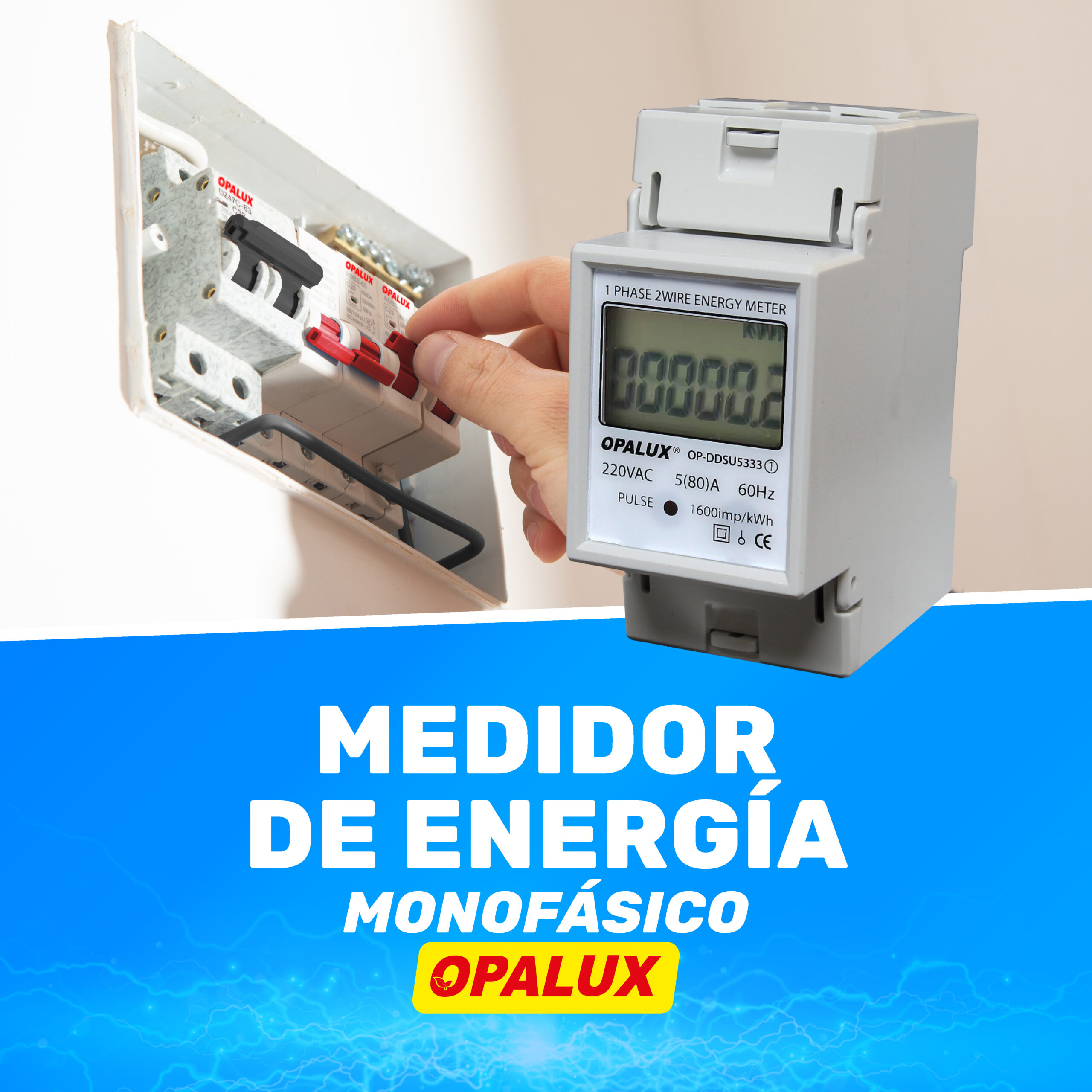Domina Tu Consumo Eléctrico: Conoce el Medidor de Energía Monofásico de Opalux