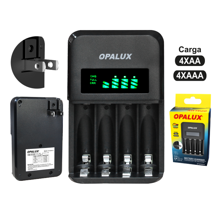 CARGADOR DE BATERÍAS PARA AA/AAA