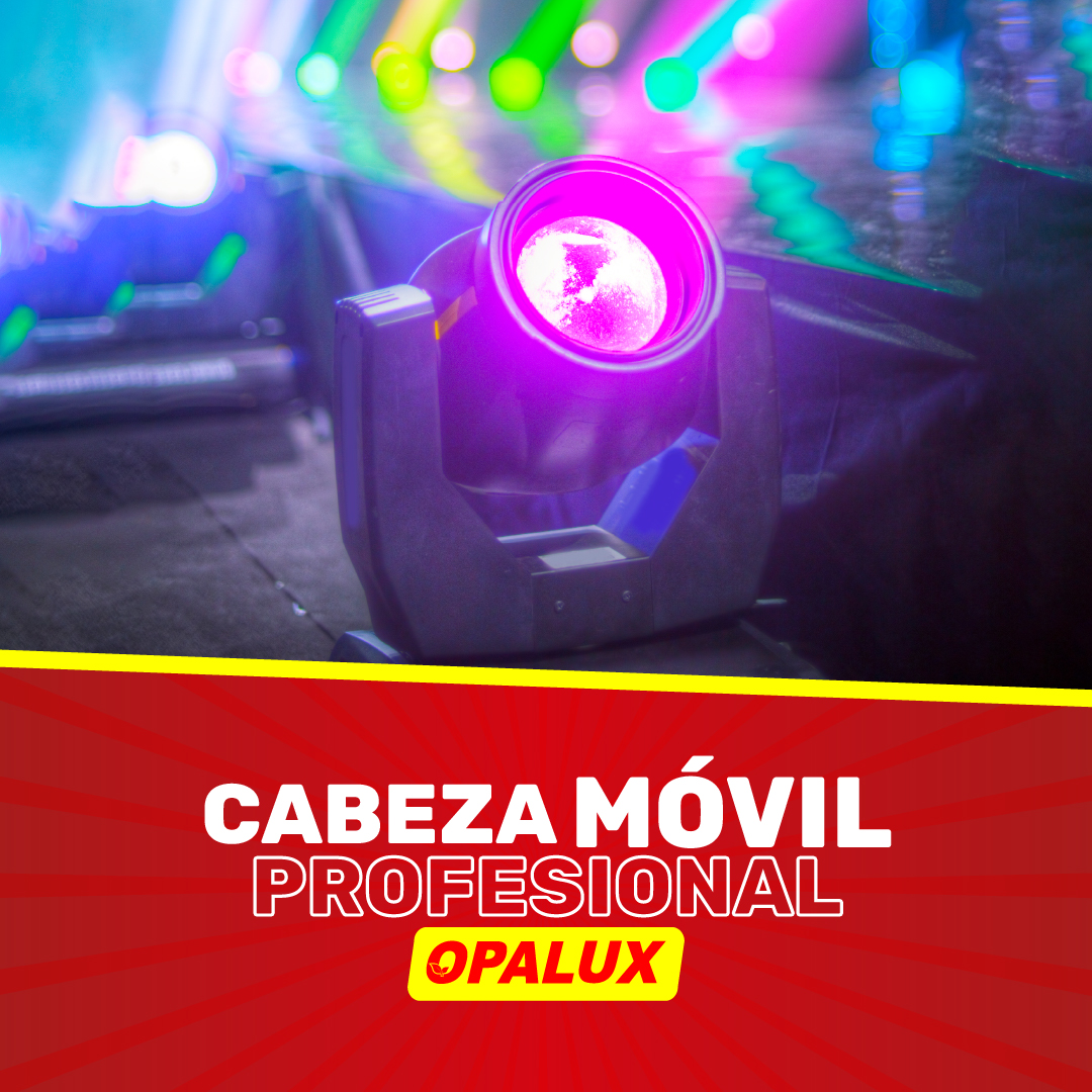 DOMINA EL ESCENARIO CON LA CABEZA MÓVIL PROFESIONAL OPALUX: TECNOLOGÍA QUE SIGUE EL RITMO