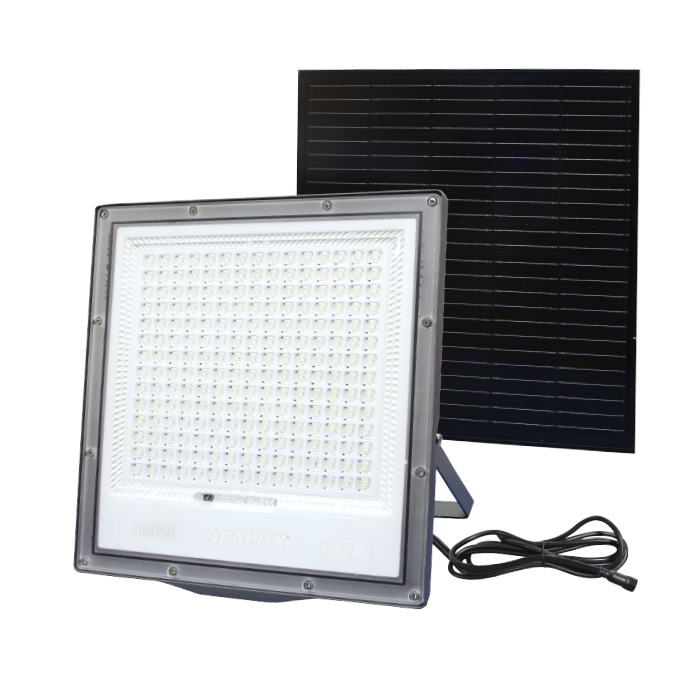 REFLECTOR LED CON PANEL SOLAR 300W
