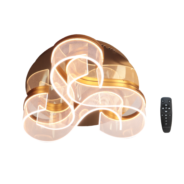 LÁMPARA DE TECHO «DINARD ORO COBRE»