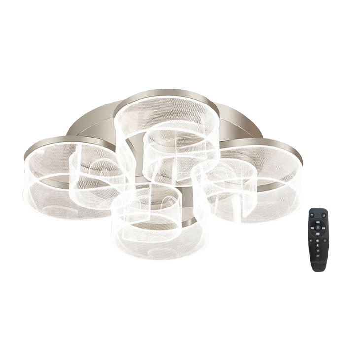 LÁMPARA DE TECHO «BAULE CROMADO»