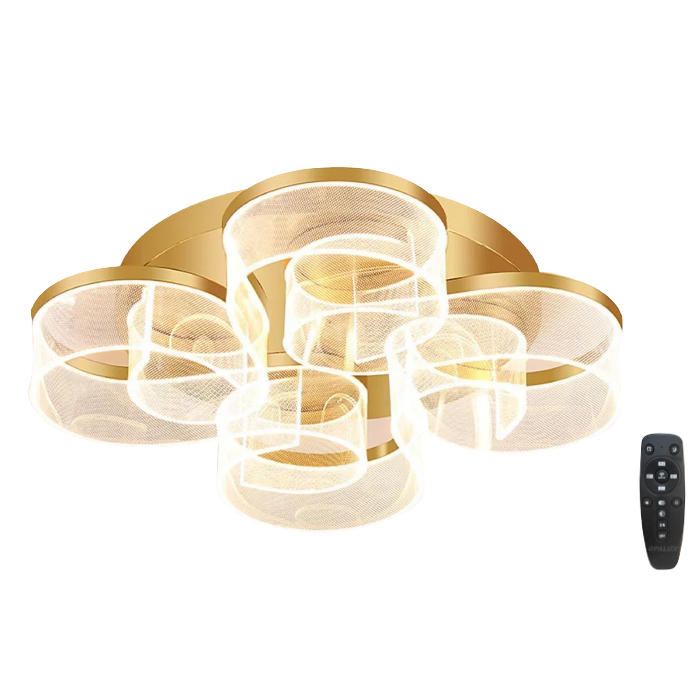 LÁMPARA DE TECHO «BAULE ORO COBRE»