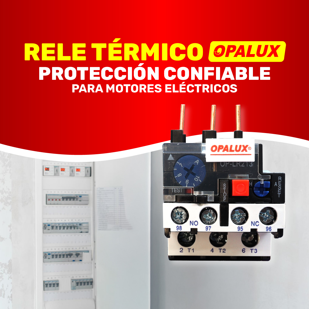 Relé térmico Opalux: protección confiable para motores eléctricos