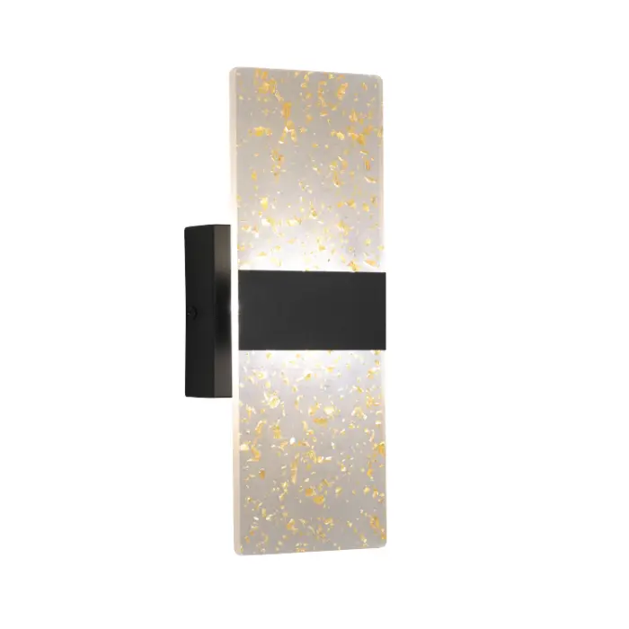 APLIQUE DE PARED ESCARCHA NEGRO