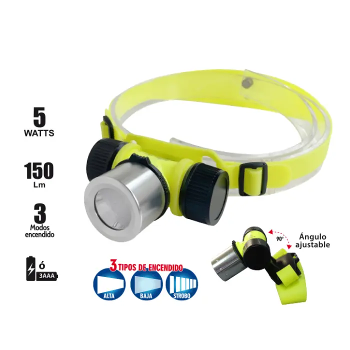 LINTERNA LED FRONTAL ACUÁTICA 5W