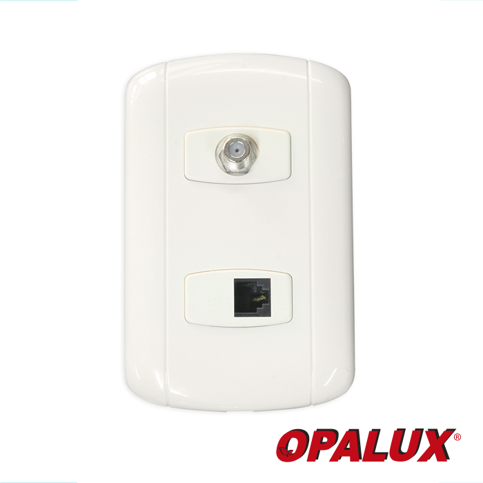 PLACA DE PARED EMP. DOBLE. CON SALIDA