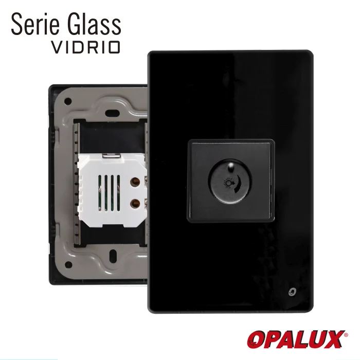 DIMMER PARA LED SERIE GLASS COLOR NEGRO