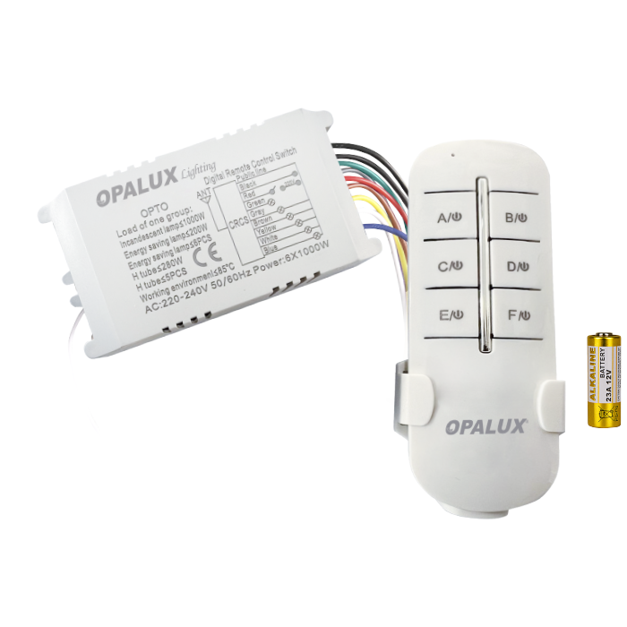 INTERRUPTOR CON CONTROL REMOTO 6 VÍAS