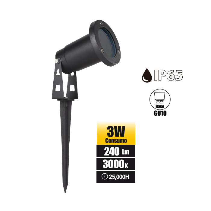 ESTACA LED EXTERIOR PARA JARDIN MINI