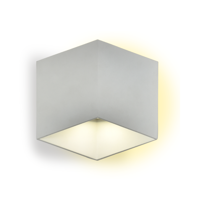 APLIQUE MODELO RHOMBOID BLANCO