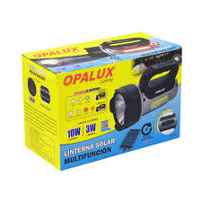 LINTERNA SOLAR MULTIFUNCIÓN 10W CON LAMPARA 3W
