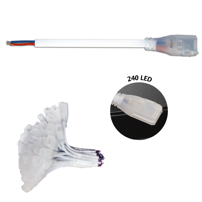 CONECTOR PARA TIRAS LED  COLOR BLANCO
