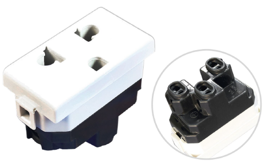 Dado Toma Universal con toma a tierra