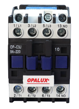 CONTACTOR AC 3 POLOS, 9 AMPERIOS, 220 V