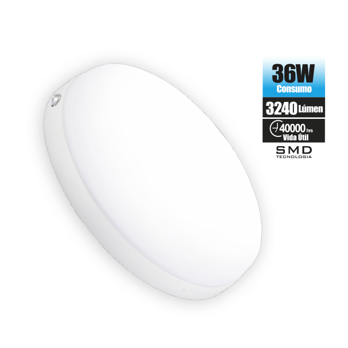 PLAFÓN ADOQUÍN 36W TRICOLOR