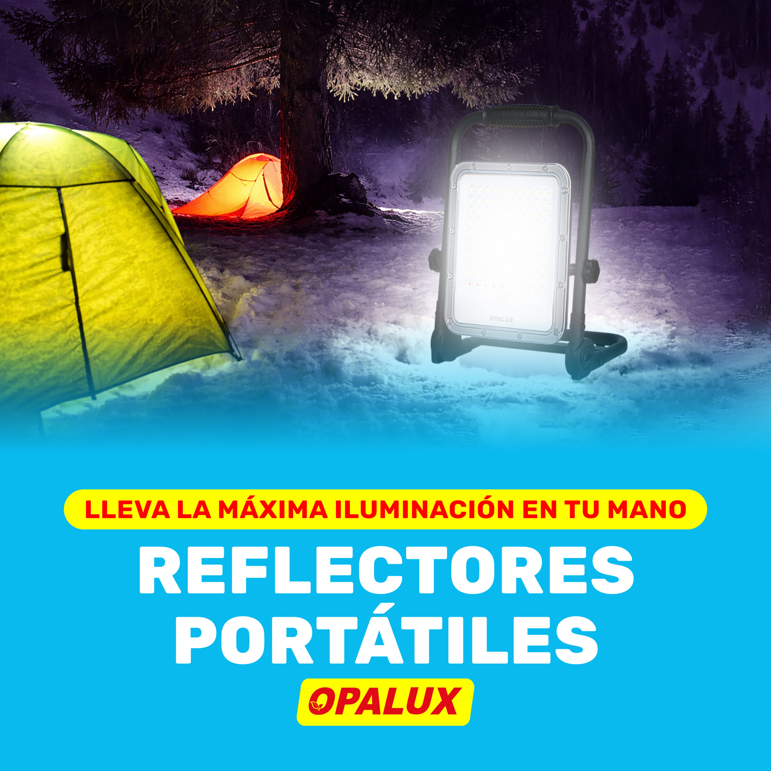 Lleva la máxima iluminación en tu mano: Asegura tu visibilidad con los Reflectores Portátiles Opalux