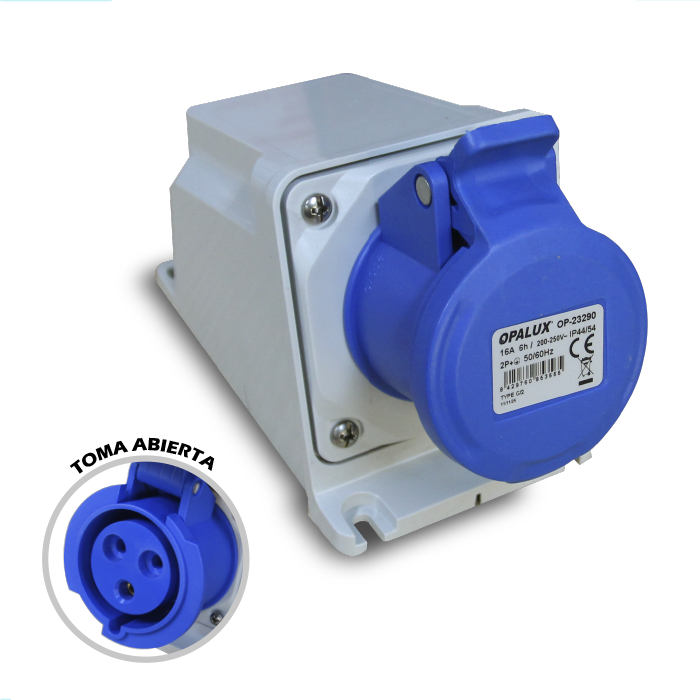 BASE CON CAJA HEMBRA OPALUX PA6/ABS LATON