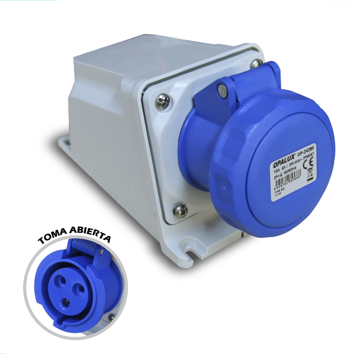 BASE CON CAJA HEMBRA OPALUX PA6/ABS LATON