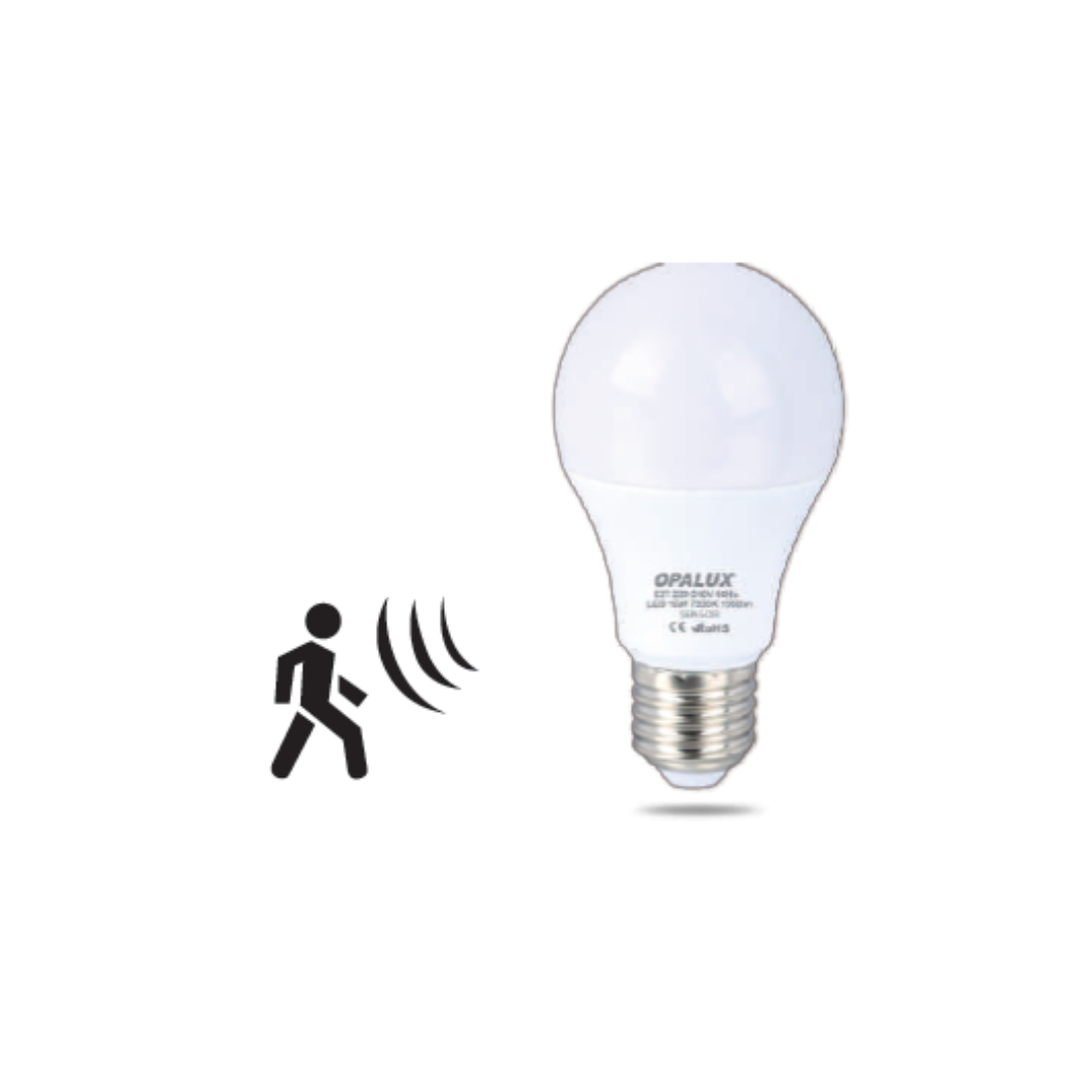 FOCO AHORRADOR LED SENSOR“OPALUX” 12W