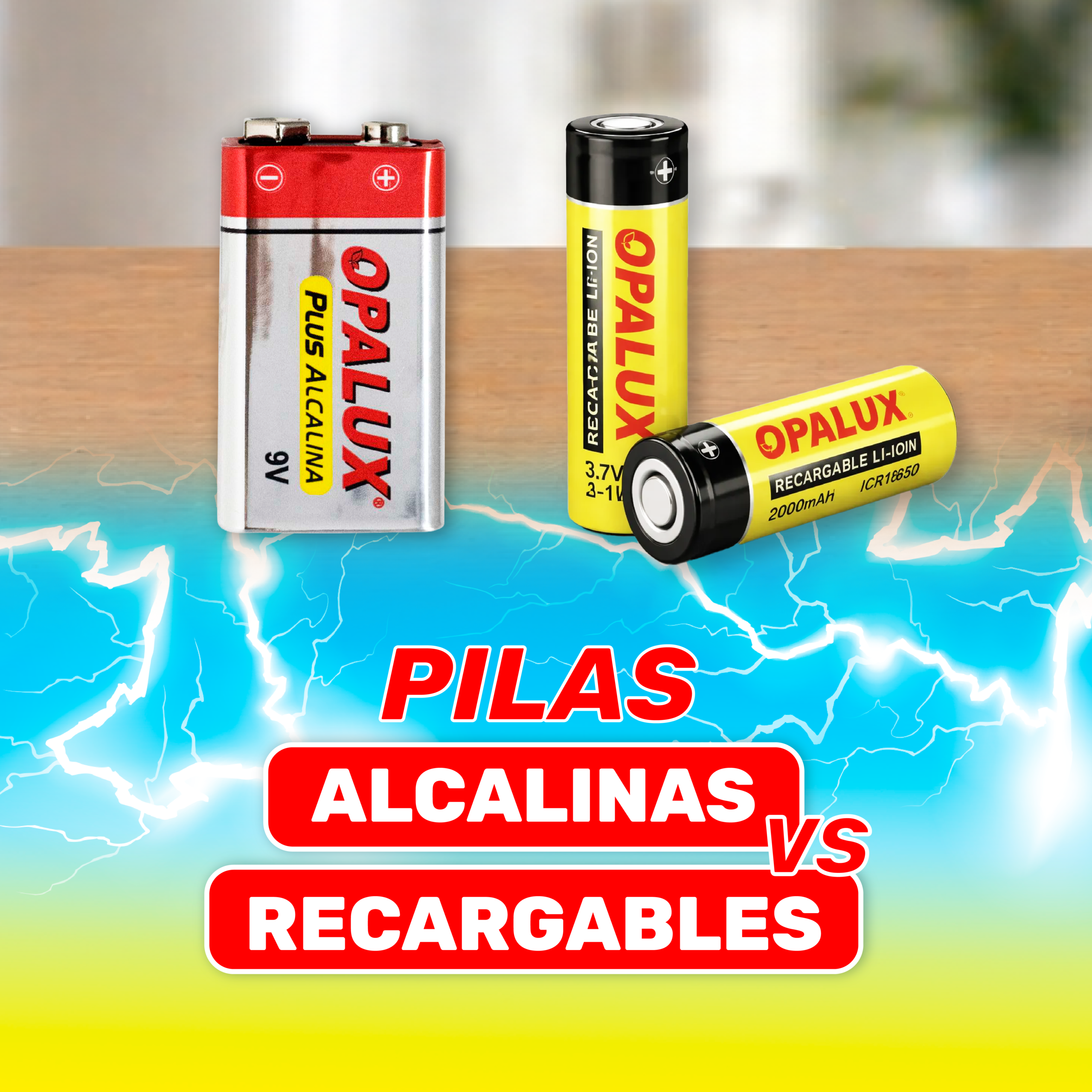 ¿Pilas o baterías recargables OPALUX? Descúbrelo