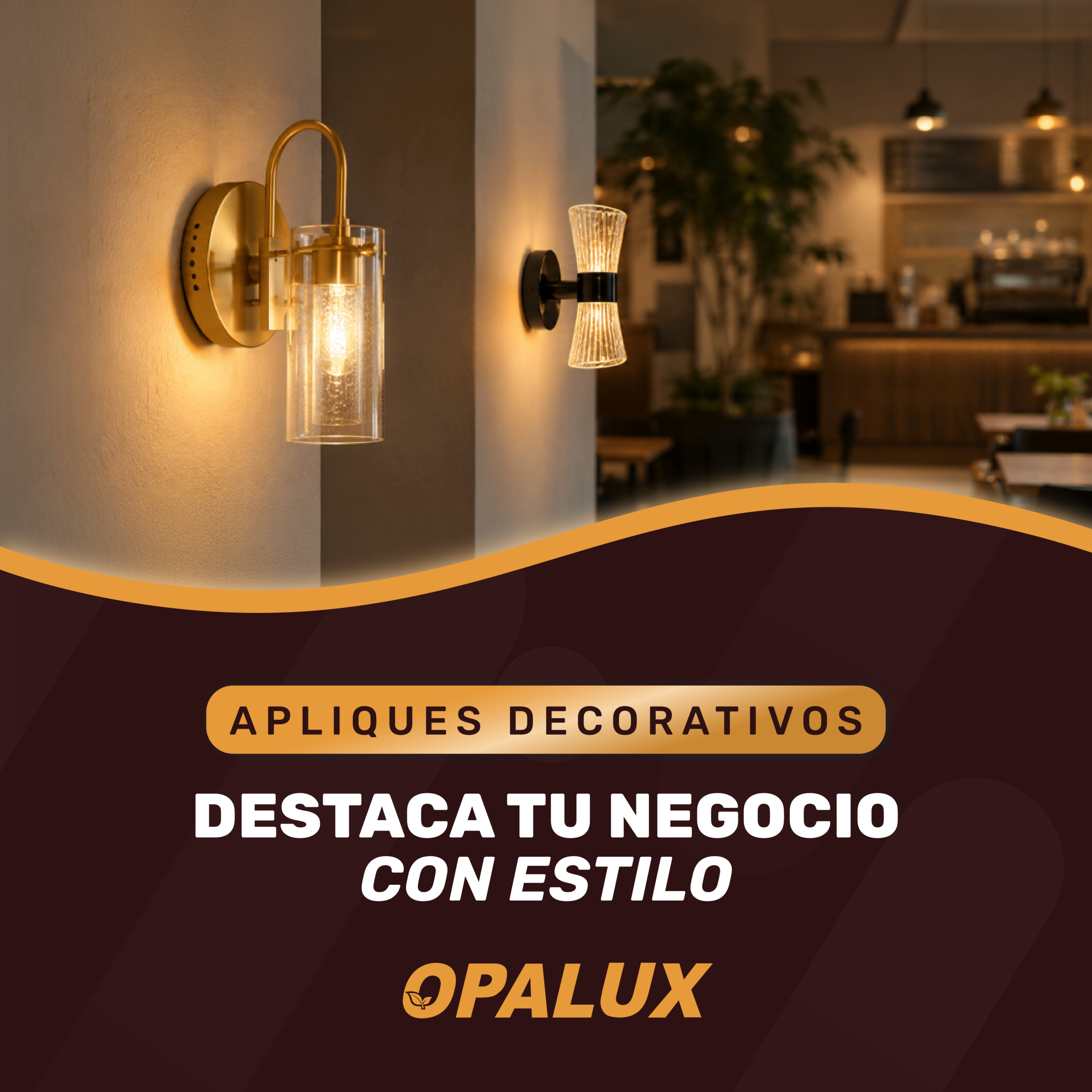 Transforma tu negocio con apliques decorativos OPALUX