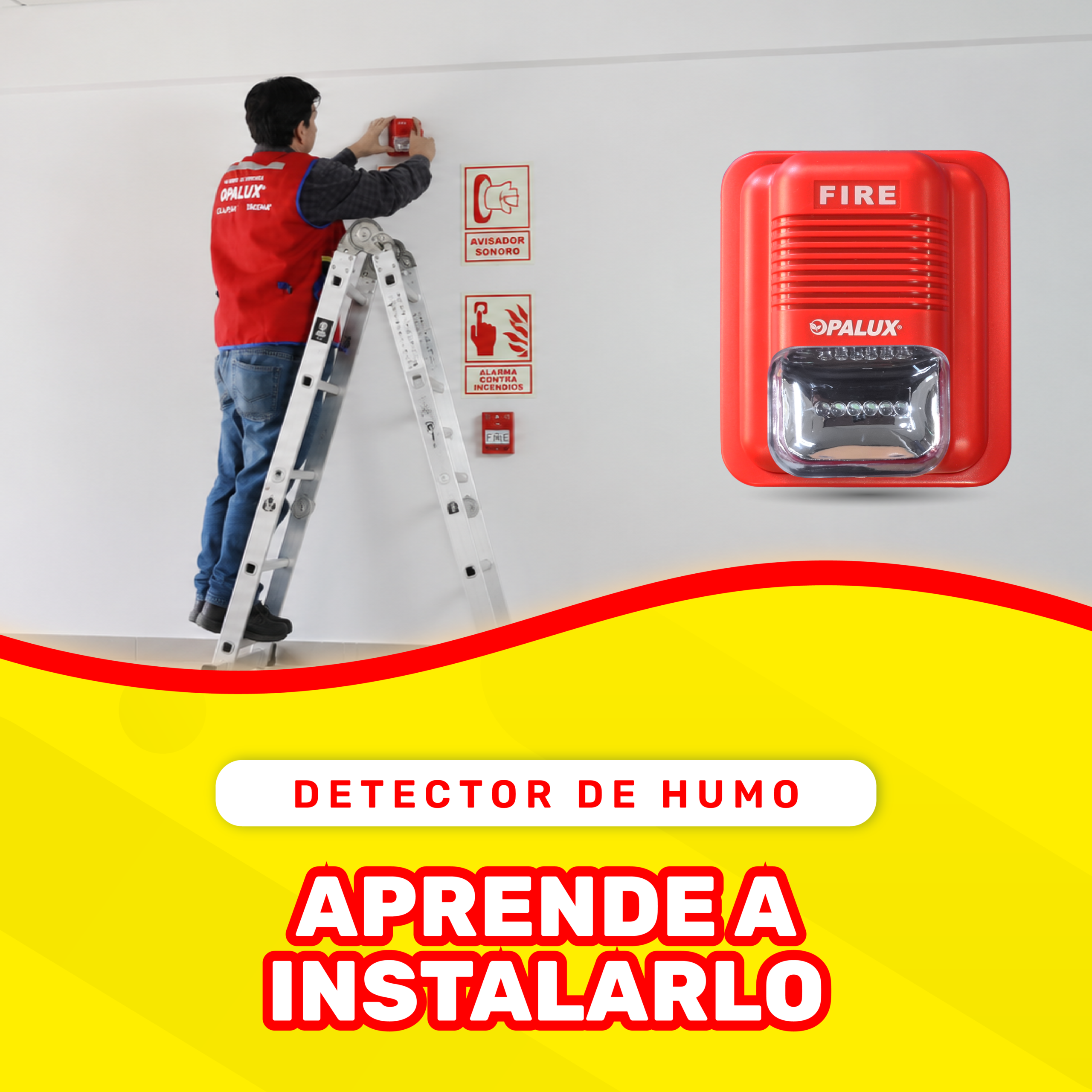 ¿Cómo instalar correctamente un detector de humo OPALUX?